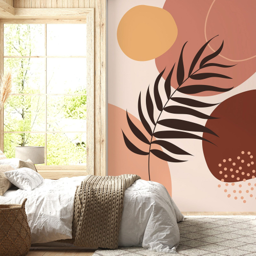 Papier peint panoramique - Feuille Boho