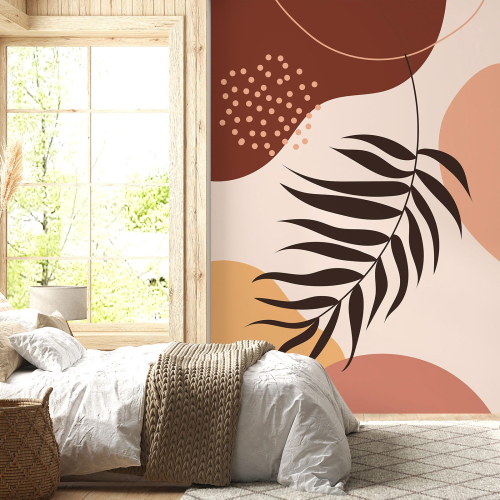 Papier peint panoramique - Feuille Boho