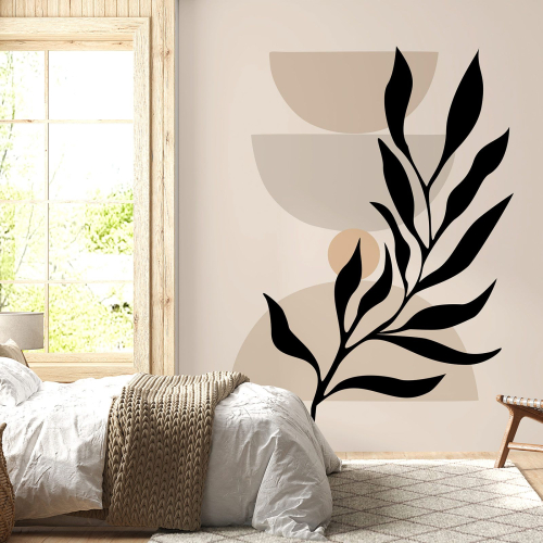 Papier peint panoramique - Feuille Boho