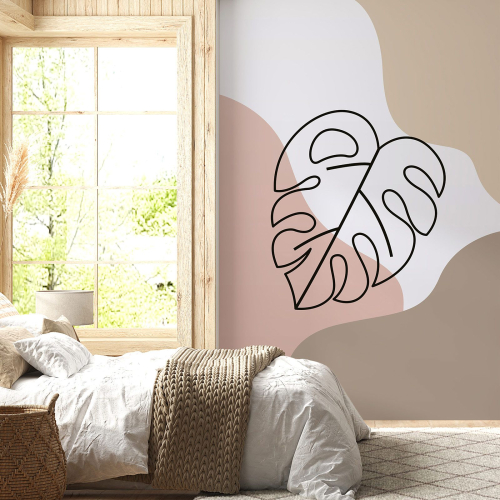 Papier peint panoramique - Feuille Boho