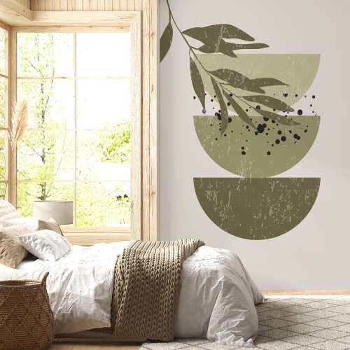 Papier peint panoramique - Feuille Boho