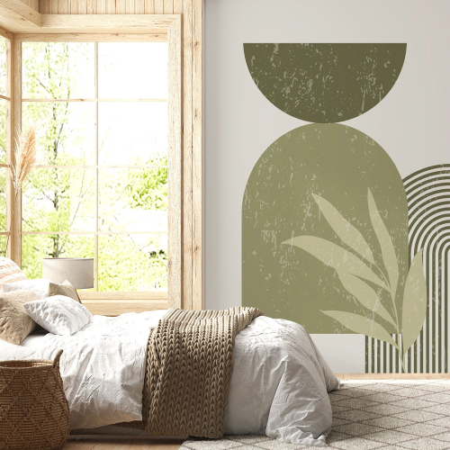 Papier peint panoramique - Feuille Boho