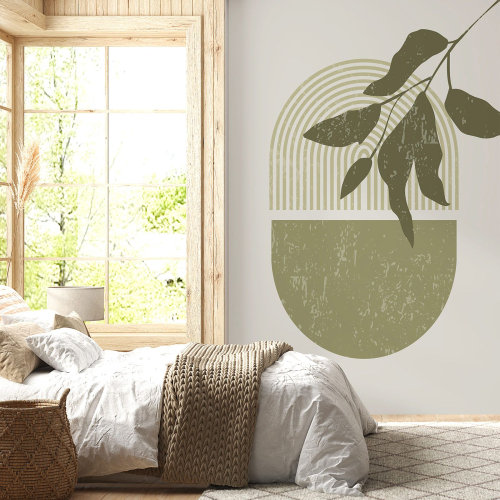 Papier peint panoramique - Feuille Boho