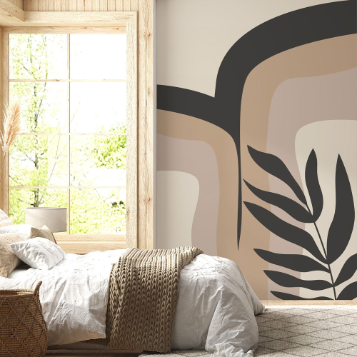 Papier peint panoramique - Feuille Boho