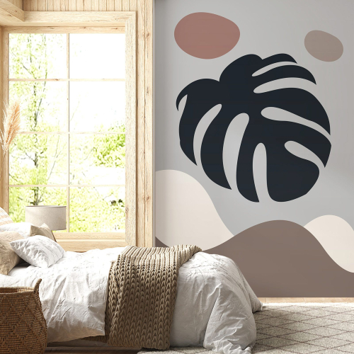 Papier peint panoramique - Feuille Boho