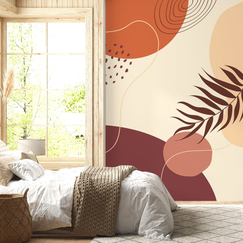 Papier peint panoramique - Feuille Boho