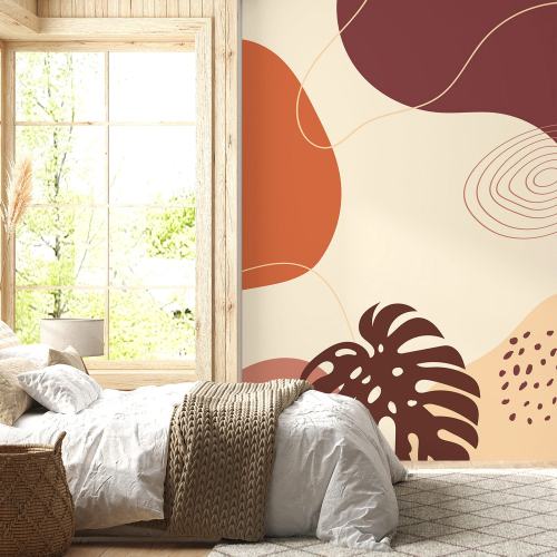 Papier peint panoramique - Feuille Boho