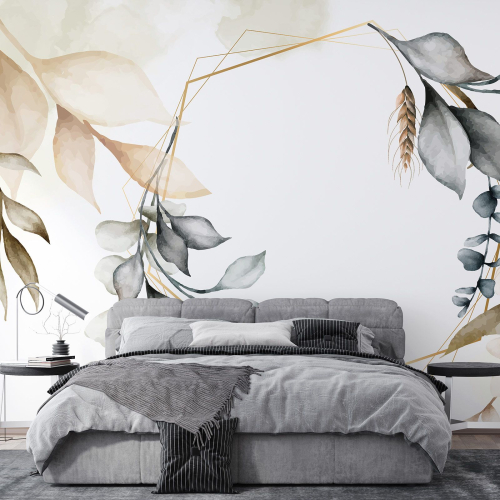 Papier peint panoramique - Feuilles