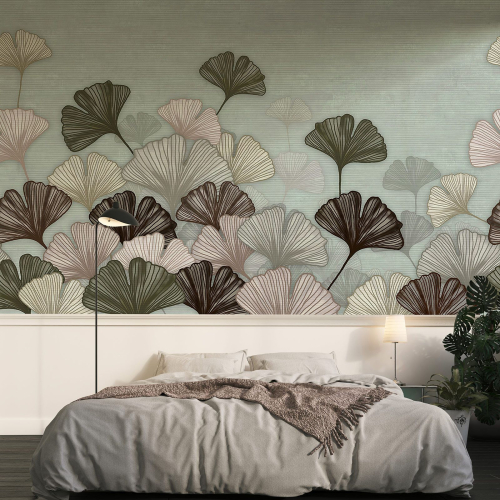 Papier peint panoramique - Feuilles