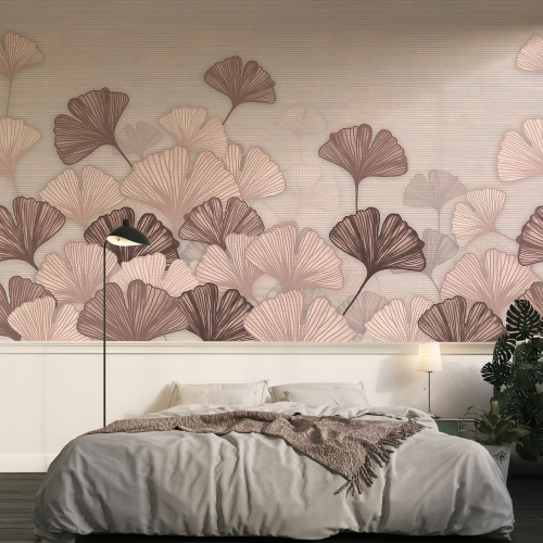 Papier peint panoramique - Feuilles