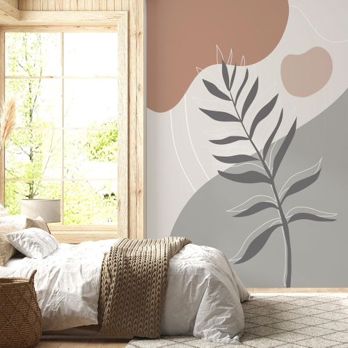 Papier peint panoramique - Feuilles Boho