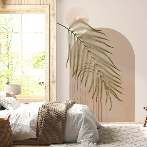 Papier peint panoramique - Feuilles Boho