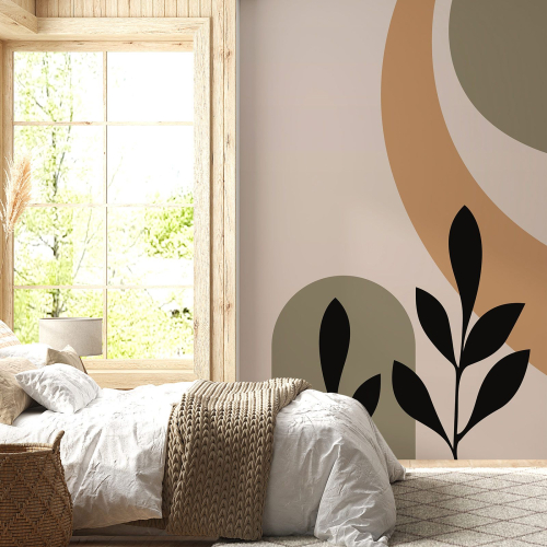 Papier peint panoramique - Feuilles Boho