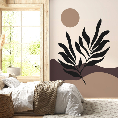 Papier peint panoramique - Feuilles Boho