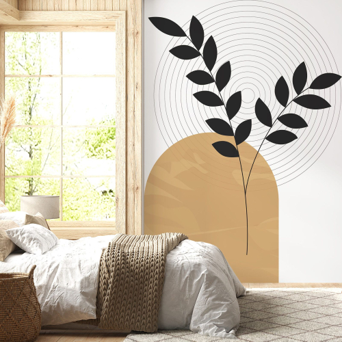 Papier peint panoramique - Feuilles Boho