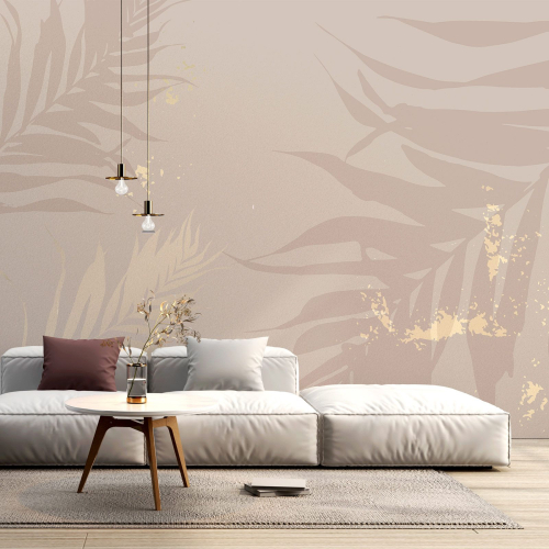 Papier peint panoramique - Feuilles Design