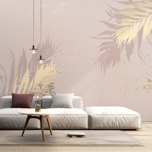 Papier peint panoramique - Feuilles Design