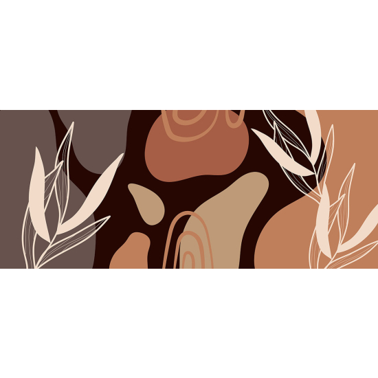 Papier peint panoramique - Feuilles Design