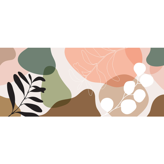 Papier peint panoramique - Feuilles Design