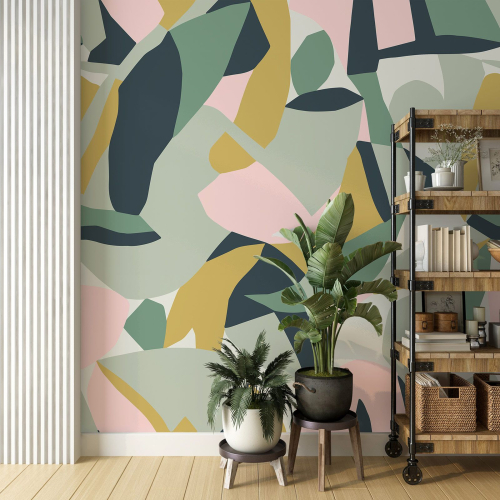 Papier peint panoramique - Feuilles design