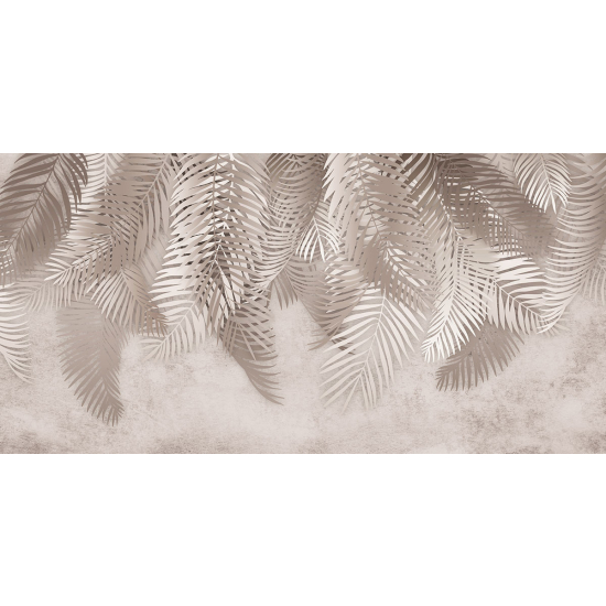 Papier peint panoramique - Feuilles Palmiers