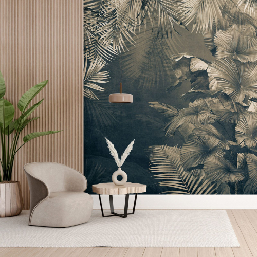 Papier peint panoramique - Feuilles tropicales