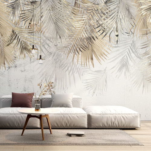 Papier peint panoramique - Feuilles tropicales
