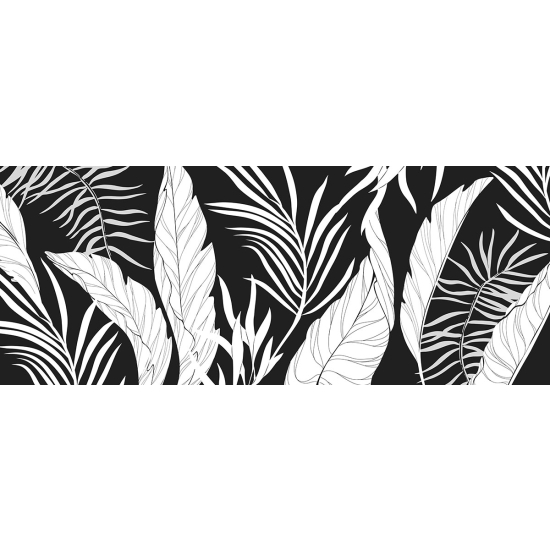Papier peint panoramique - Feuilles tropicales