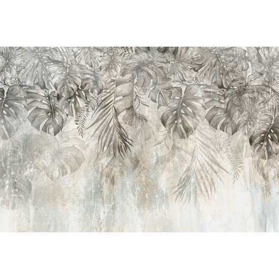 Papier peint panoramique - Feuilles tropicales