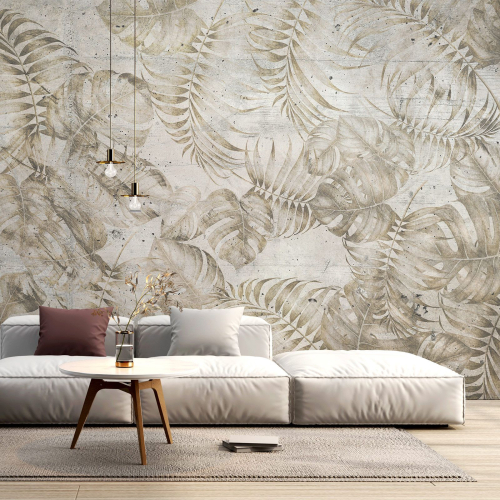 Papier peint panoramique - Feuilles tropicales