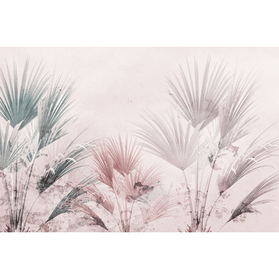 Papier peint panoramique - Feuilles tropicales