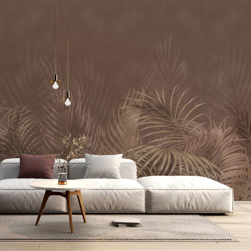 Papier peint panoramique - Feuilles tropicales