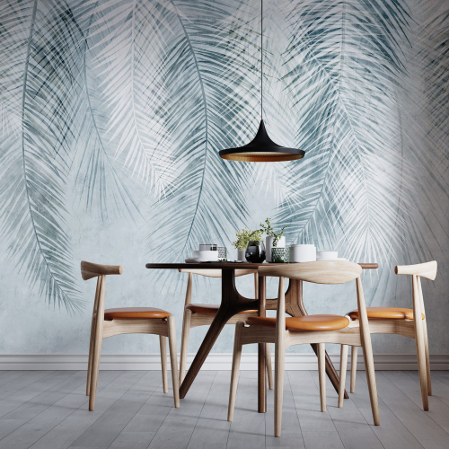 Papier peint panoramique - Feuilles tropicales