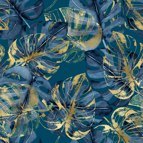 Papier peint panoramique - Feuilles tropicales