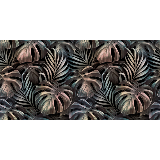 Papier peint panoramique - Feuilles tropicales