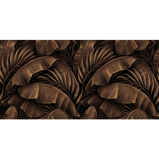 Papier peint panoramique - Feuilles tropicales