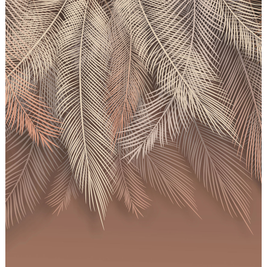 Papier peint panoramique - Feuilles tropicales