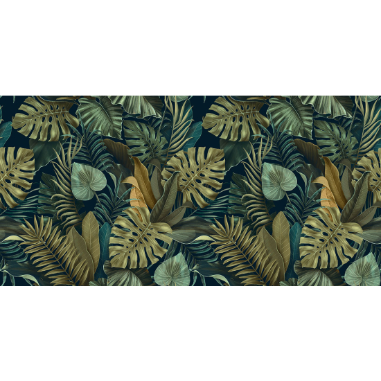 Papier peint panoramique - Feuilles tropicales