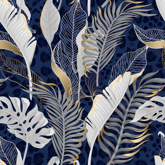 Papier peint panoramique - Feuilles tropicales