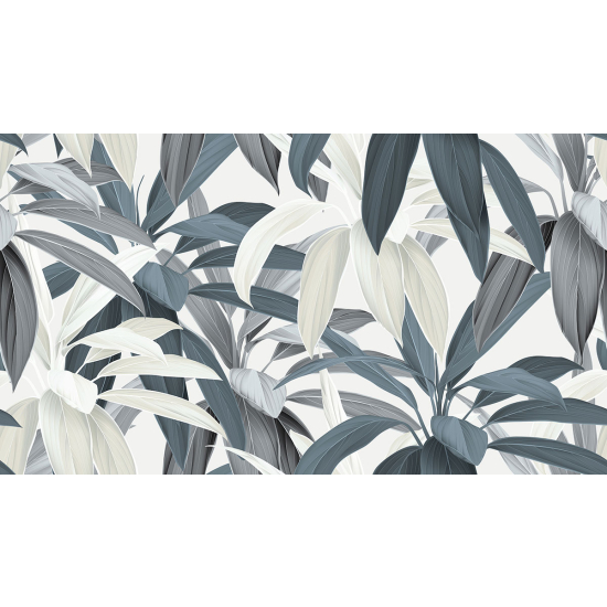 Papier peint panoramique - Feuilles tropicales