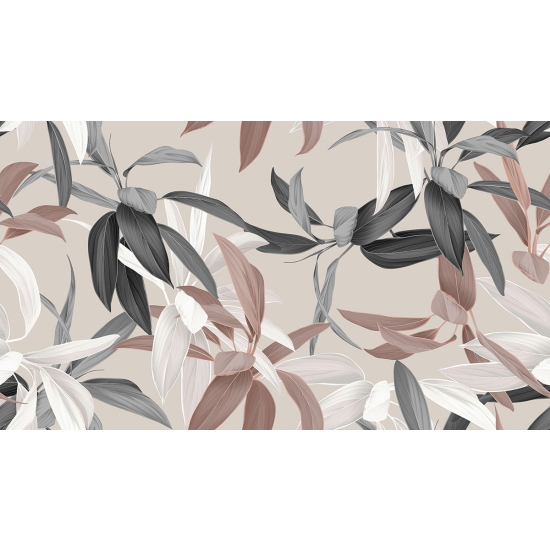 Papier peint panoramique - Feuilles tropicales
