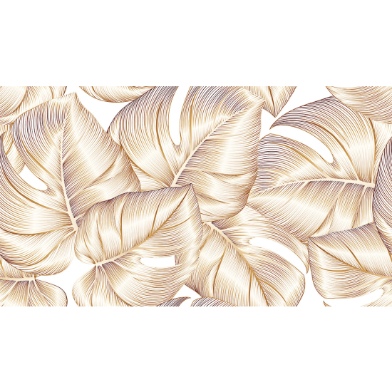 Papier peint panoramique - Feuilles tropicales