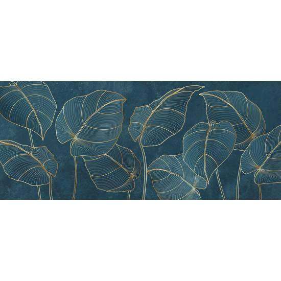 Papier peint panoramique - Feuilles tropicales