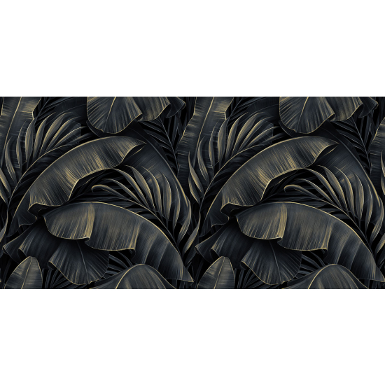 Papier peint panoramique - Feuilles tropicales