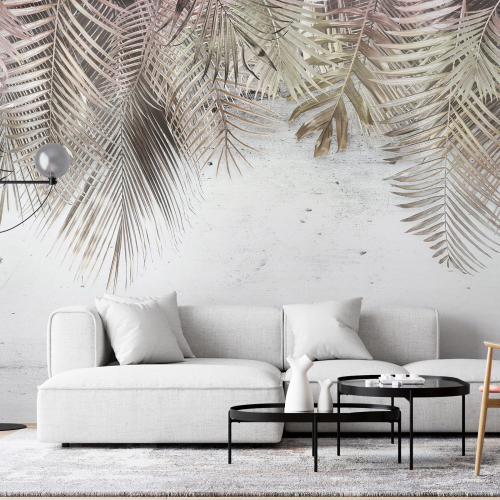 Papier peint panoramique - Feuilles tropicales