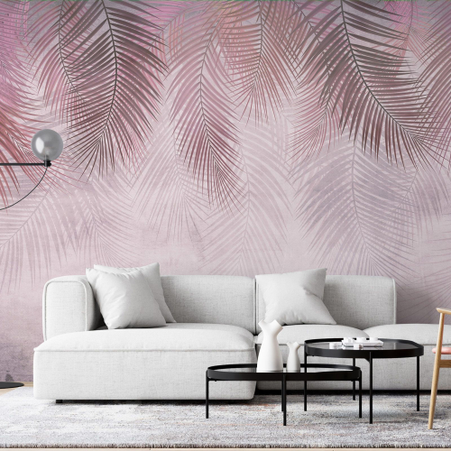 Papier peint panoramique - Feuilles tropicales