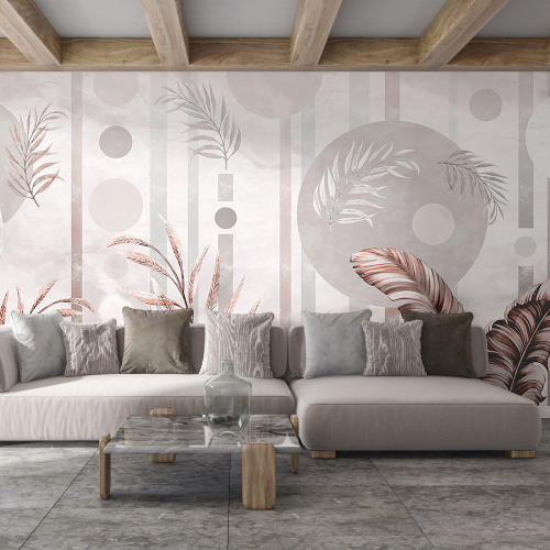 Papier peint panoramique - Feuilles Tropicales