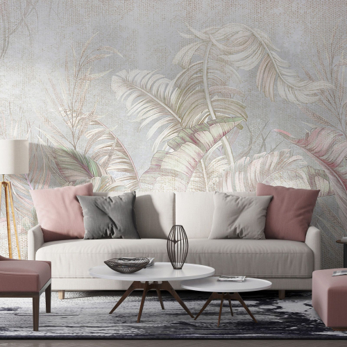 Papier peint panoramique - Feuilles Tropicales