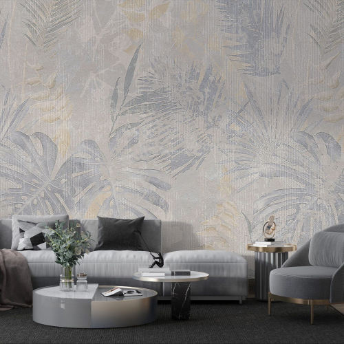 Papier peint panoramique - Feuilles tropicales