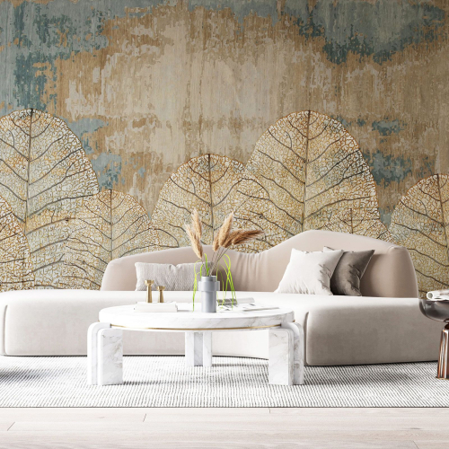 Papier peint panoramique - Feuilles tropicales Design